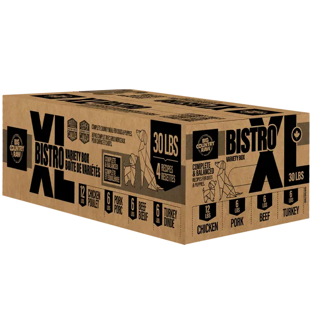 Big Country Raw - Bistro XL nourriture crue pour chien 30lbs Big Country Raw