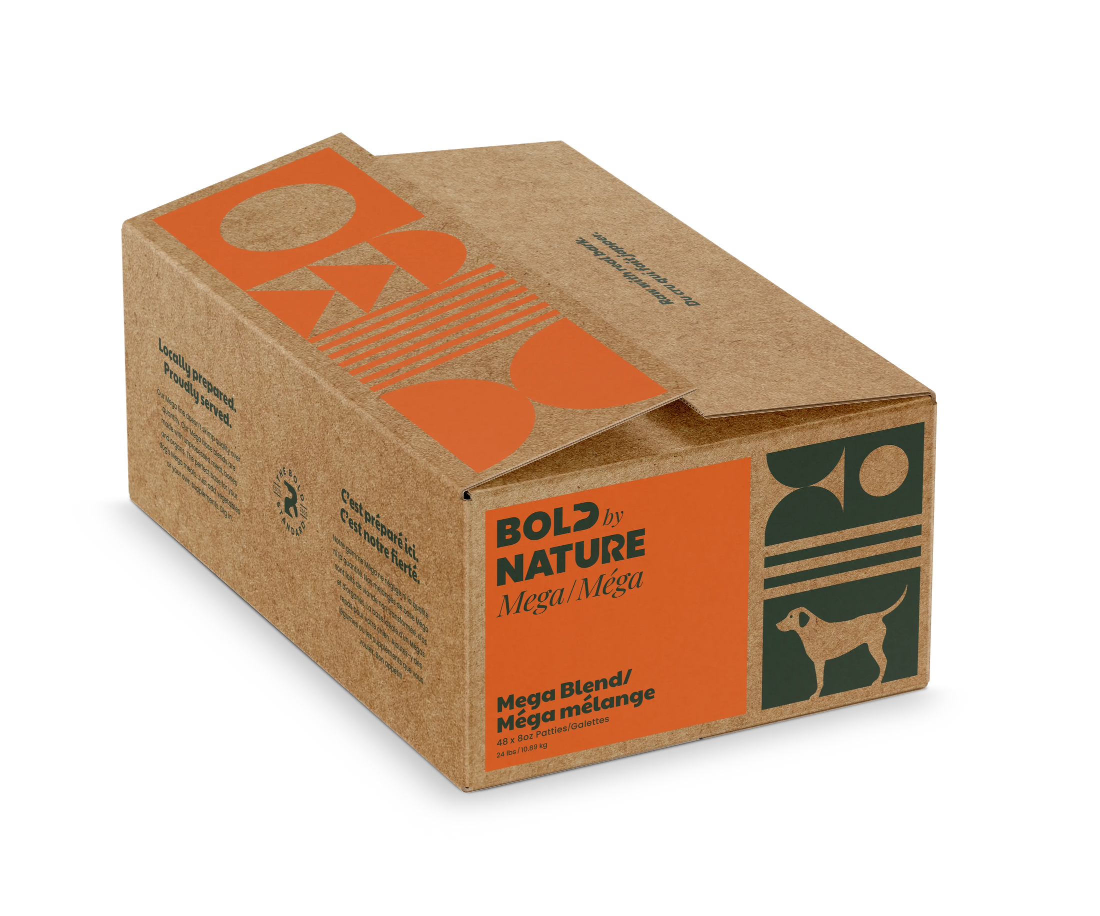 Bold By Nature Mega - Viande crue pour chien en variété de saveur Bold by Nature
