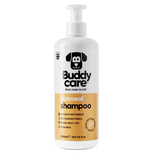 Buddy Care - Shampoing pour Chien Anti-Puce, Apaisant, Désodorisant Buddy Care