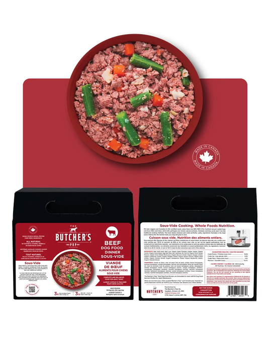 Butcher's Pup - Repas légèrement cuit pour chien 3 x 1 lbs Butcher"s Pup