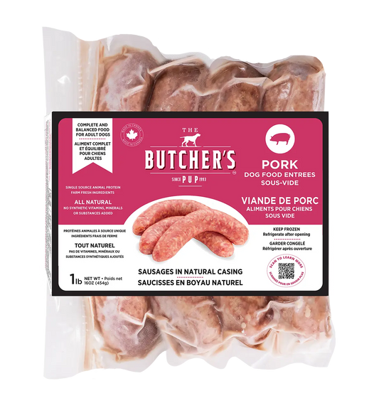 Butcher's Pup - Saucisse pour chien 1 lbs Butcher"s Pup