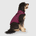 Charger l'image dans la visionneuse de la galerie, Canada Pooch Harness Harnais Puffer - Noir & Plum Canada Pooch