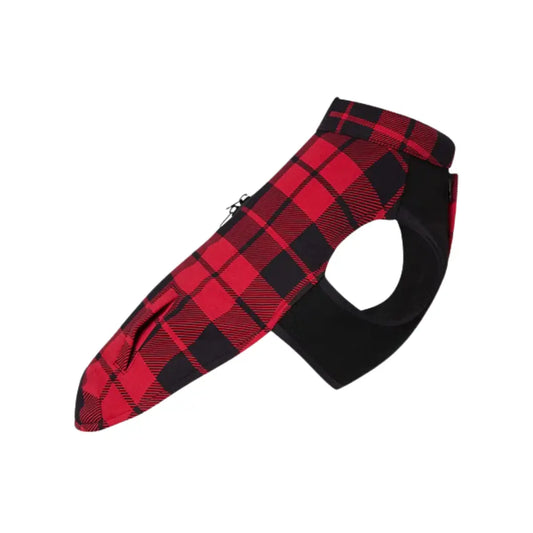 Canada Pooch - Thermal Tech Sweater - Red Plaid Canada Pooch