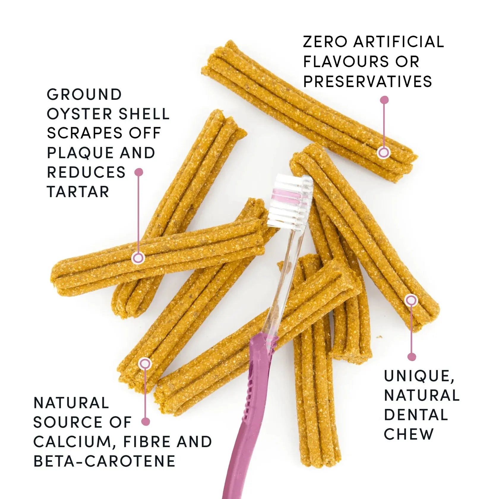 Crumps - Bâtonnets Dentaire Aromatisés et Originaux pour Chiens Crumps Naturals