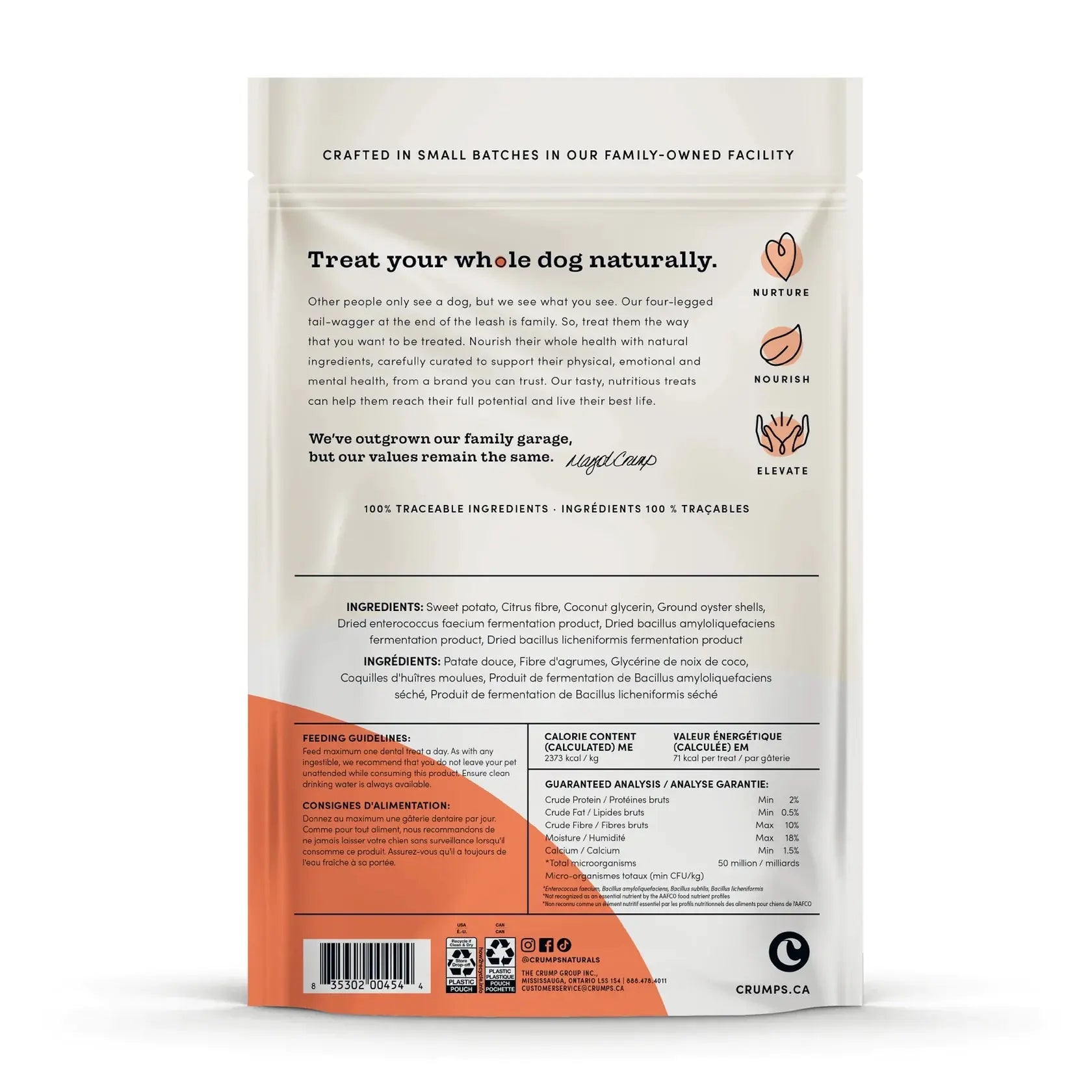 Crumps - Bâtonnets Dentaire Aromatisés et Originaux pour Chiens Crumps Naturals