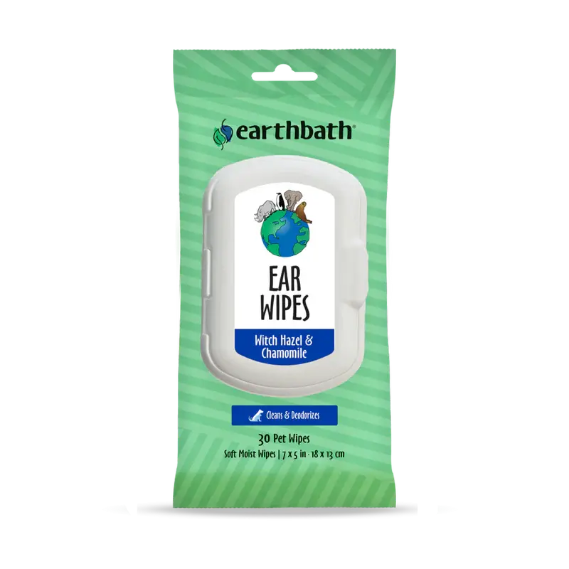 EarthBath - Lingettes pour toilettage pour chien et chat (paquet de 100) EarthBath