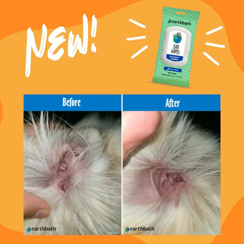 EarthBath - Lingettes pour toilettage pour chien et chat (paquet de 100) EarthBath