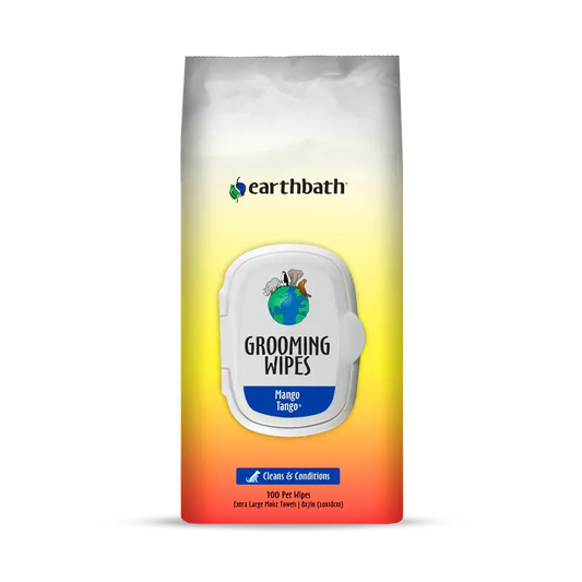 EarthBath - Lingettes pour toilettage pour chien et chat (paquet de 100) EarthBath