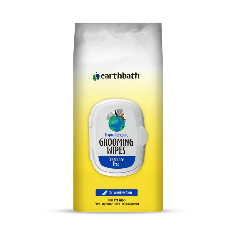 EarthBath - Lingettes pour toilettage pour chien et chat (paquet de 100) EarthBath