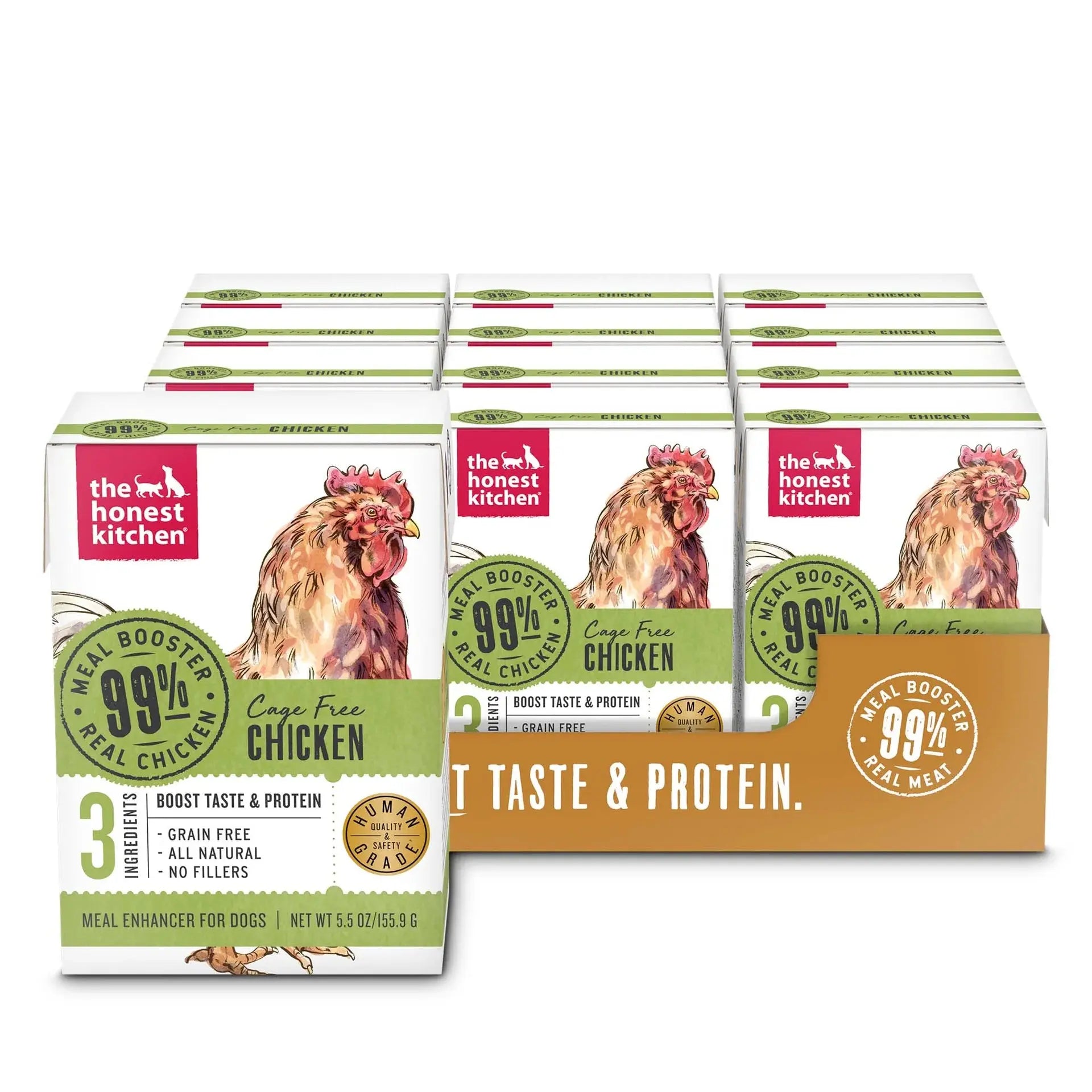 Honest Kitchen - Booster de Repas 99% Viande et Poisson pour chien The Honest Kitchen