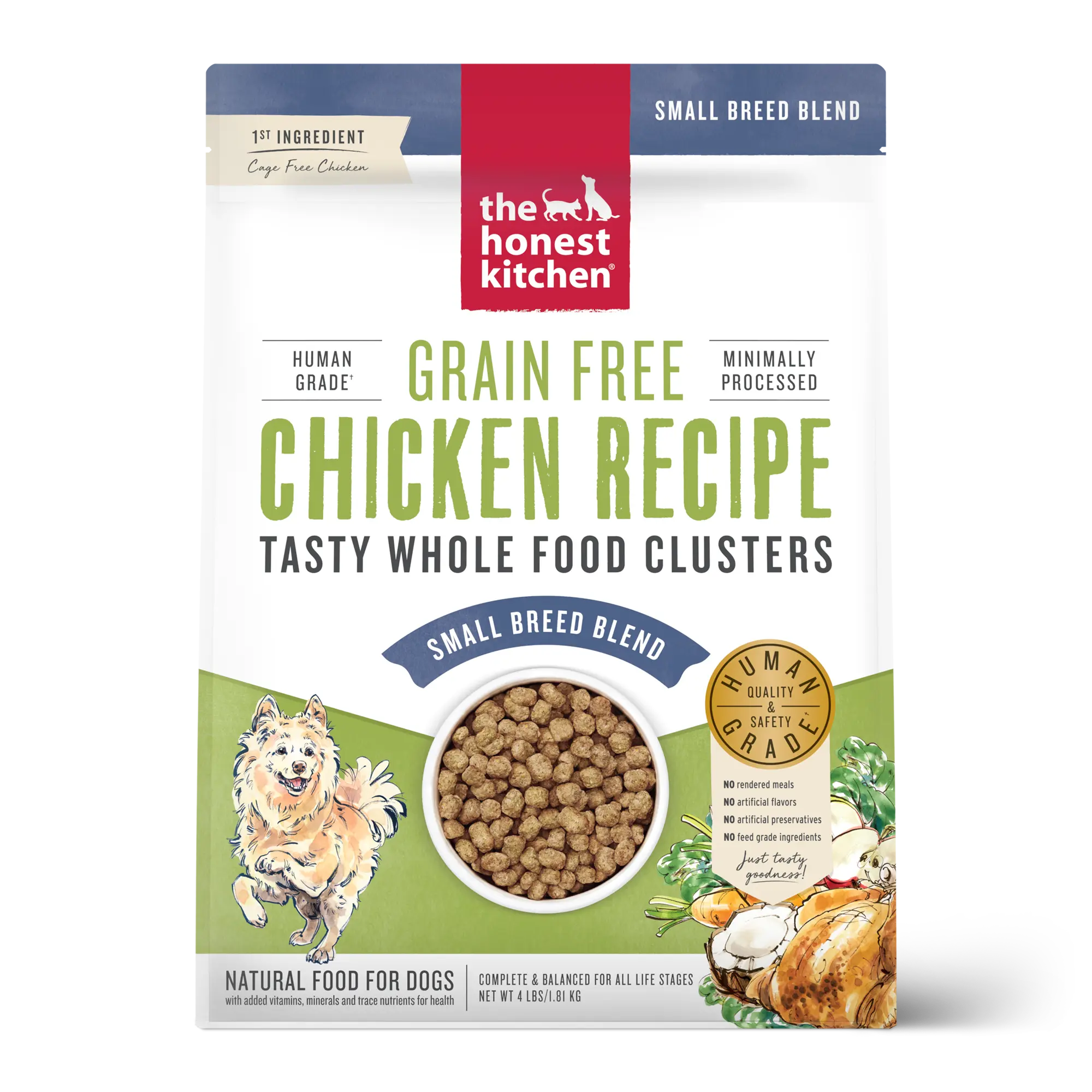Honest Kitchen - Petite Race Croquettes Sans Céréales ou Grains Entiers The Honest Kitchen