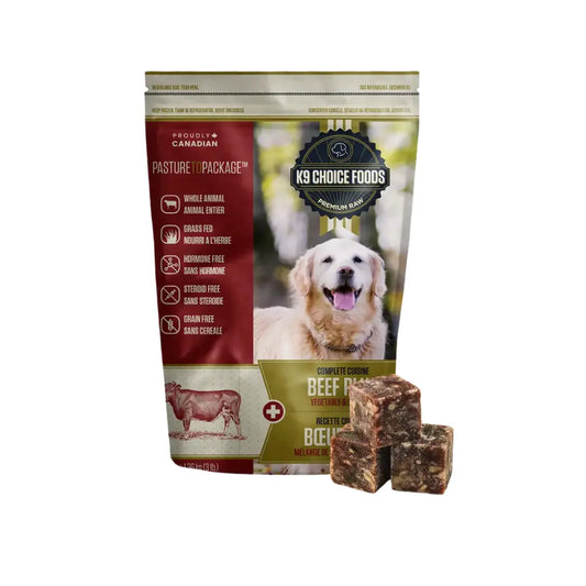 K9 Choice - Tripe Fine Ground & Variétés de Saveur - 3lb K9 Choice