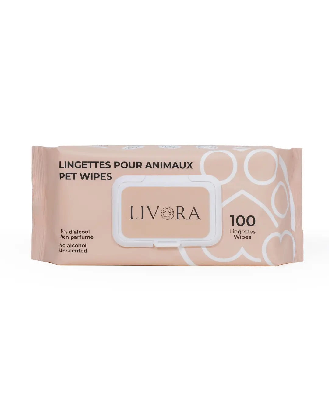 Livora - Lingette nettoyante pour animaux Livora