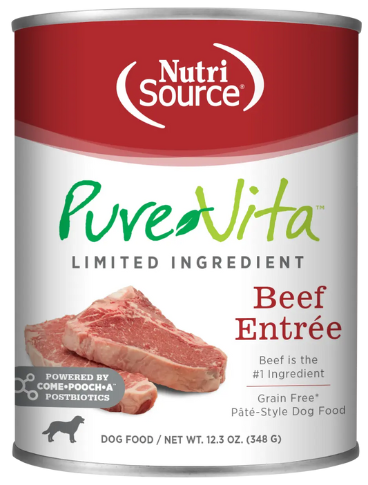 NutriSource PureVita - Source de protéine unique pour chien 12.3oz NutriSource