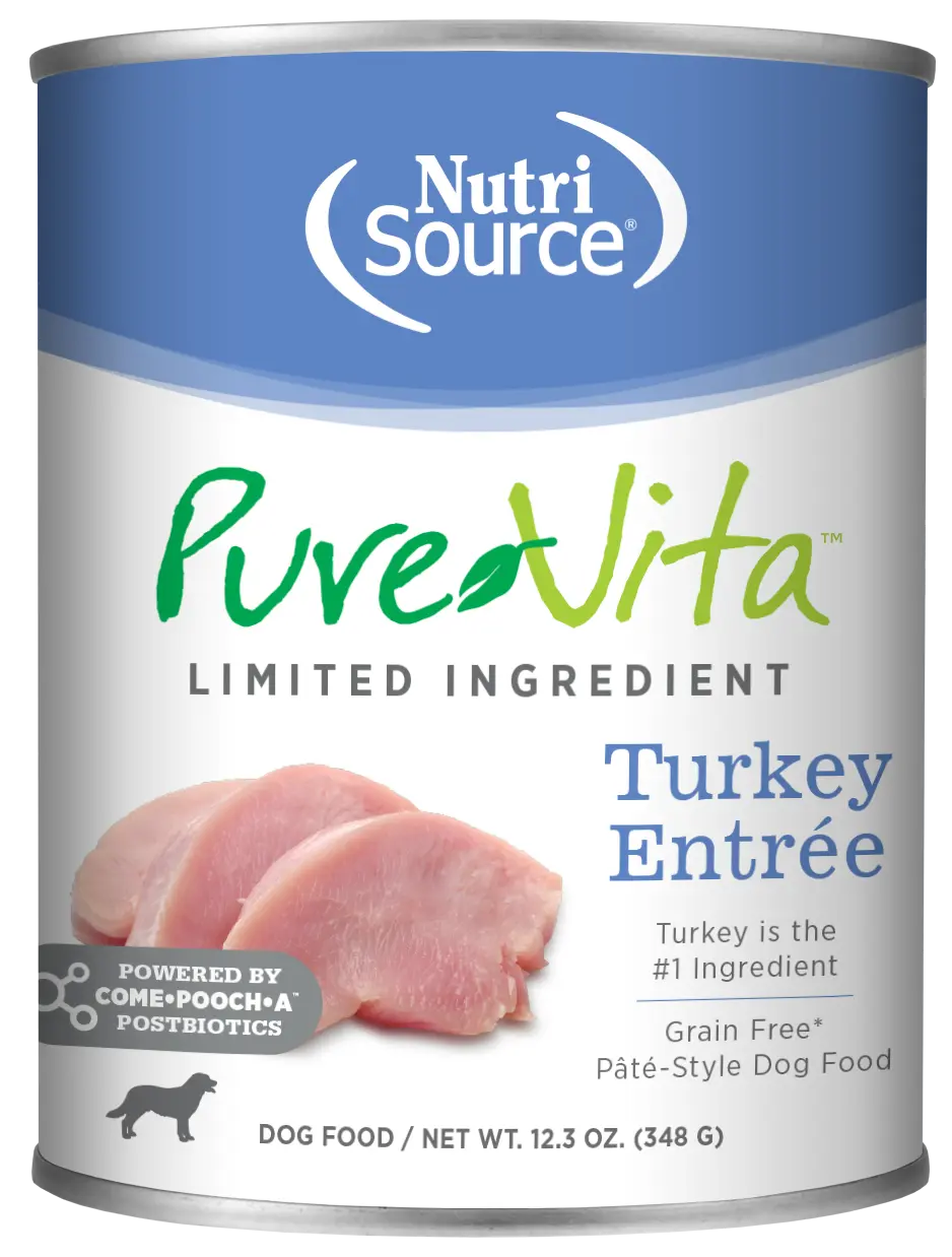NutriSource PureVita - Source de protéine unique pour chien 12.3oz NutriSource