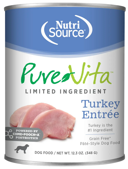NutriSource PureVita - Source de protéine unique pour chien 12.3oz NutriSource