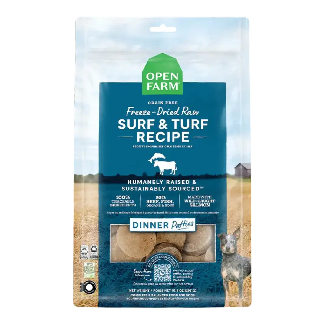 Open Farm - Galettes Crues Lyophilisées pour chien Open Farm