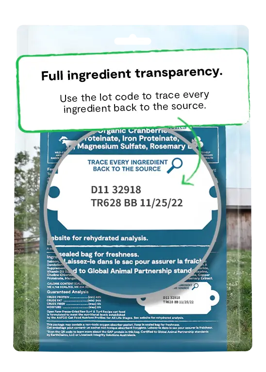 Open Farm - Nourriture Crue Lyophilisée pour Chats au Poulet, Saumon et Surf & Turf Open Farm