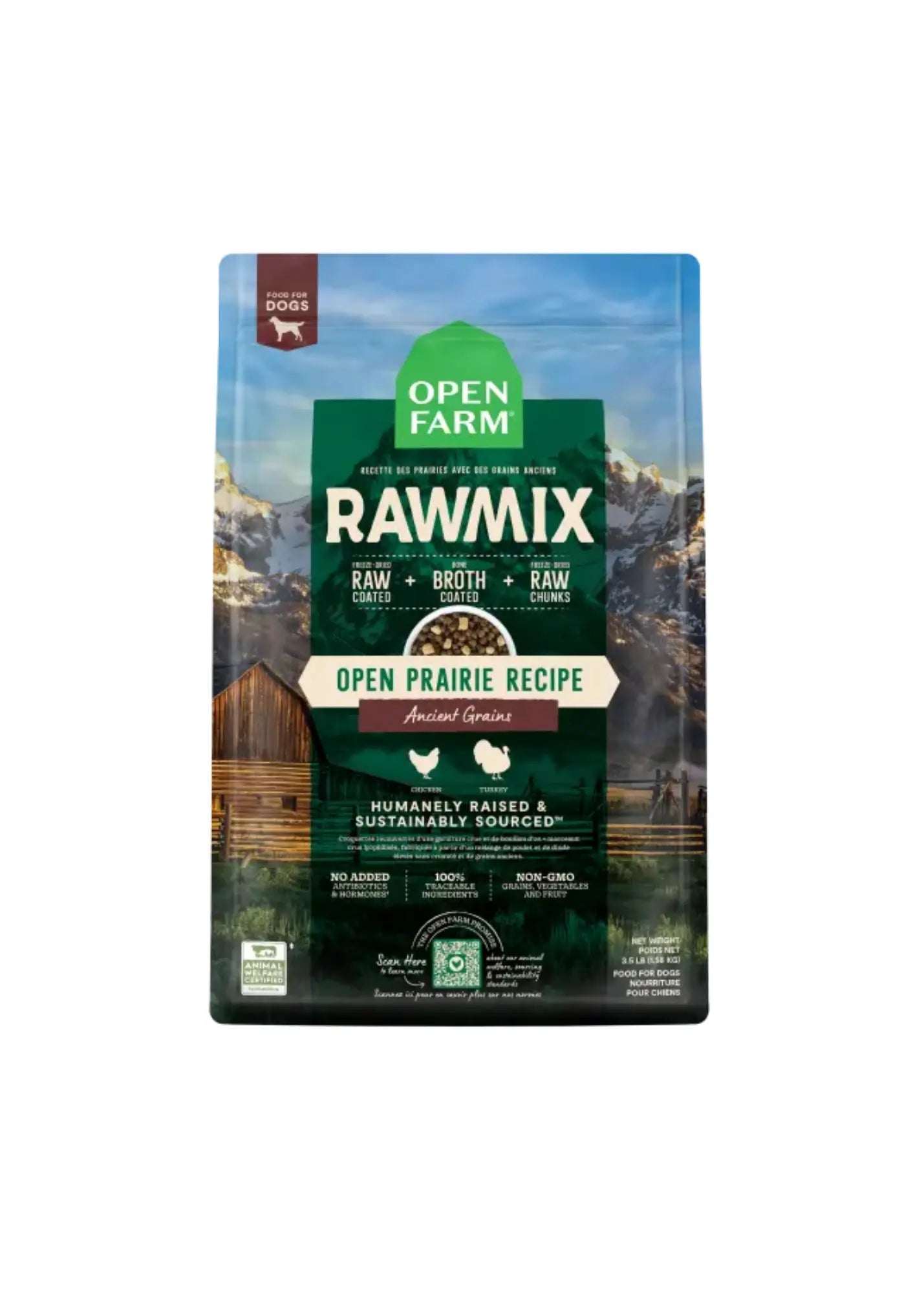 Open Farm - Nourriture Rawmix avec grains pour chien Open Farm