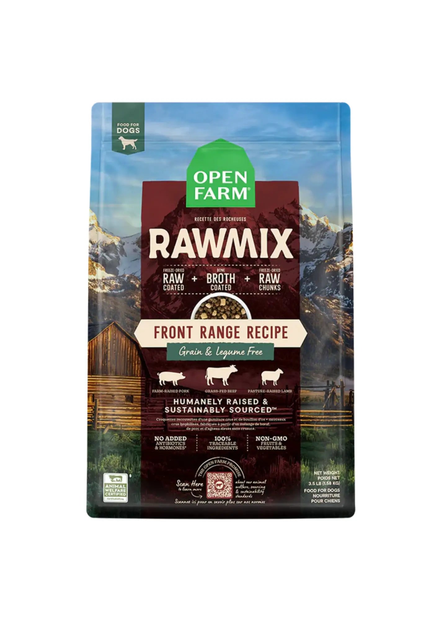 Open Farm - Nourriture Rawmix sans grains pour Chien Open Farm
