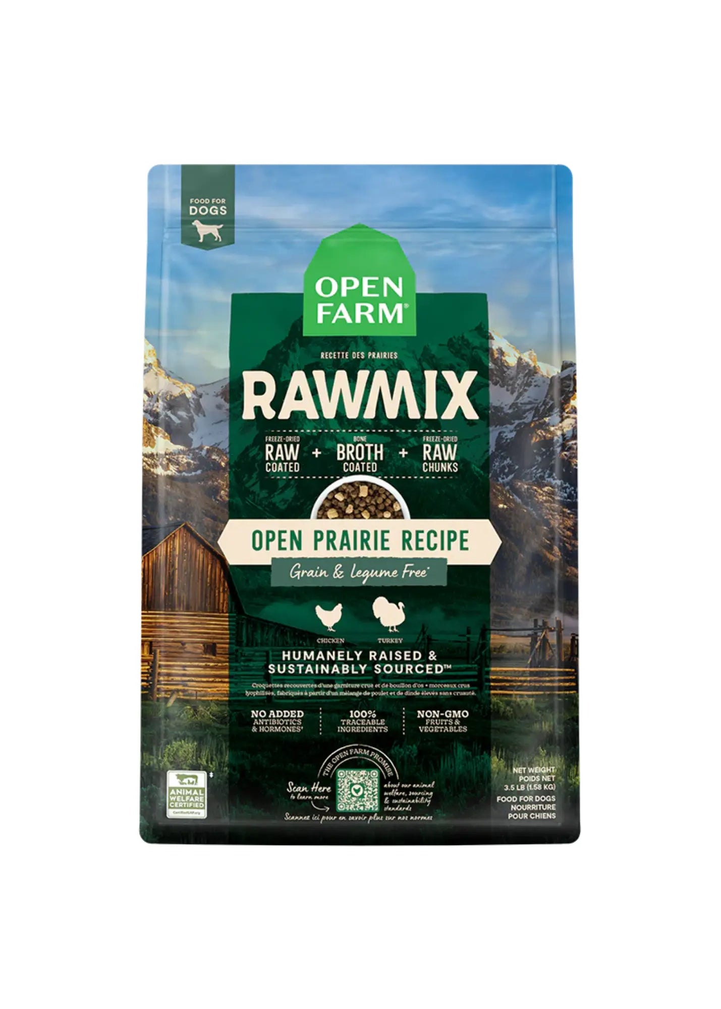 Open Farm - Nourriture Rawmix sans grains pour Chien Open Farm