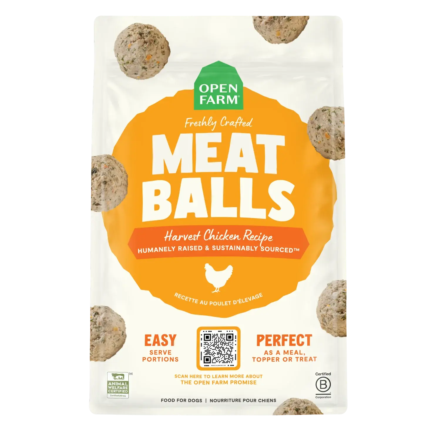 Open Farm – Boulettes de Viande Fraîchement Préparées pour chiens Open Farm