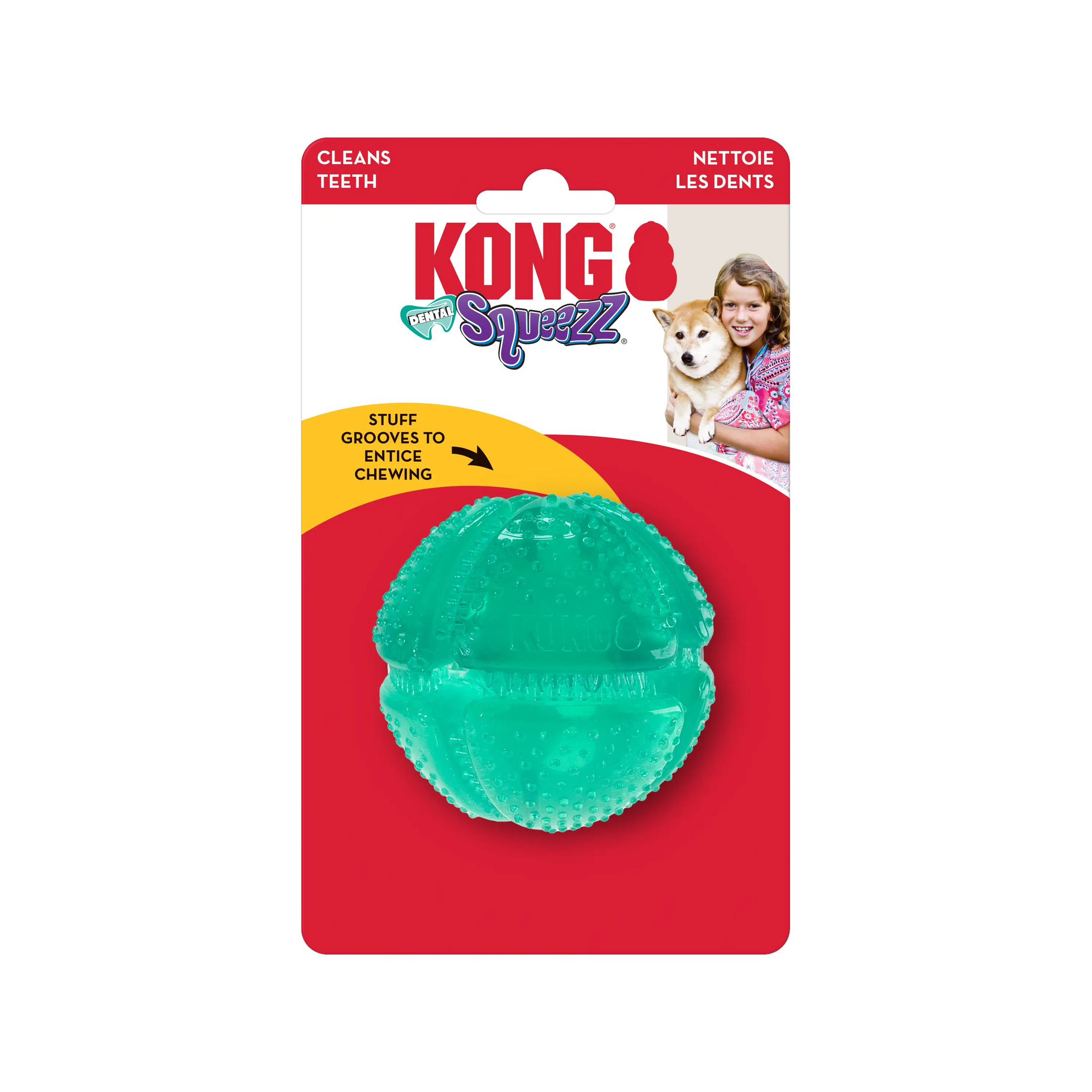 KONG - Balle dentaire Squeezz M KONG ™
