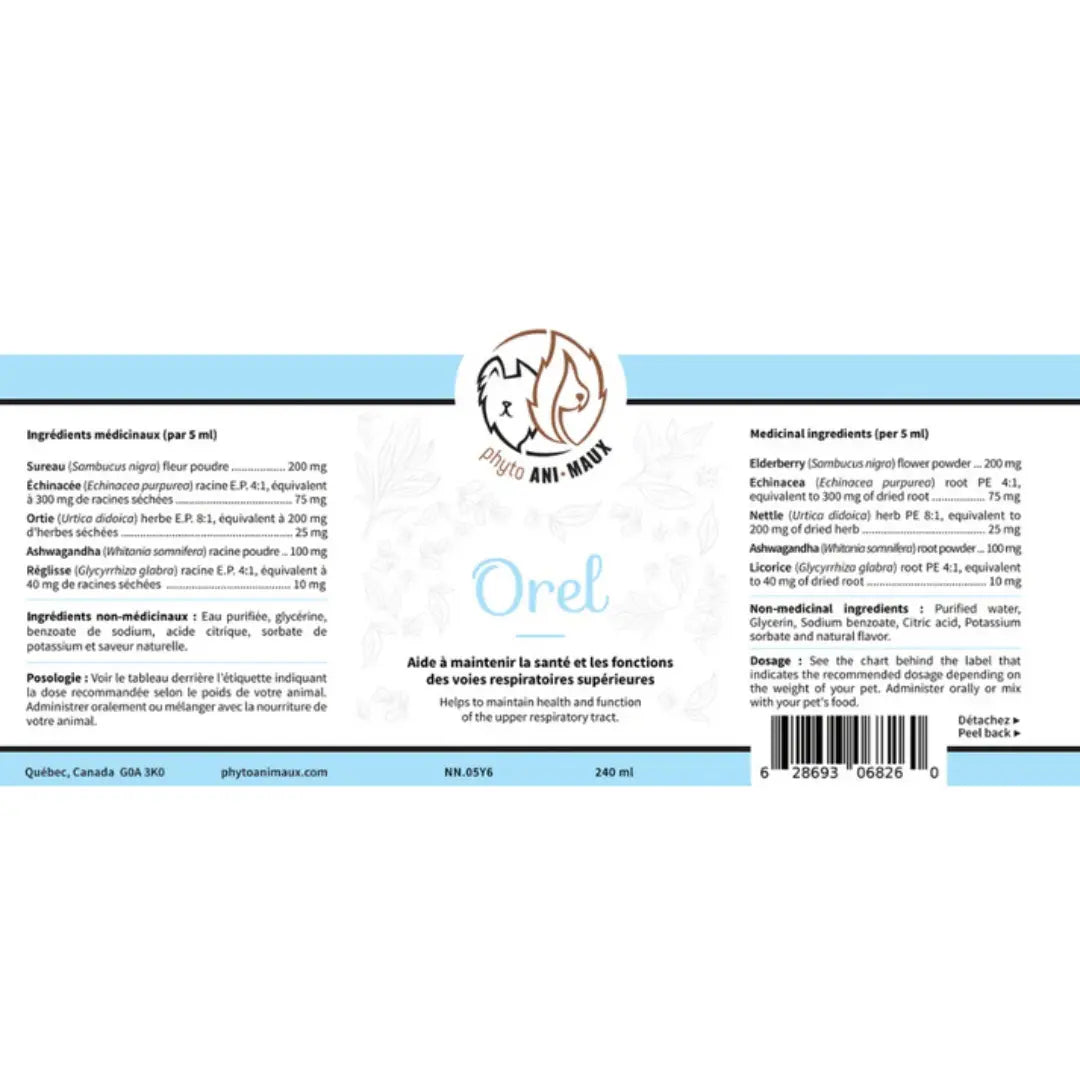 Phyto Animaux - Liquide thérapeutique pour le système respiratoire des animaux Phyto Animaux