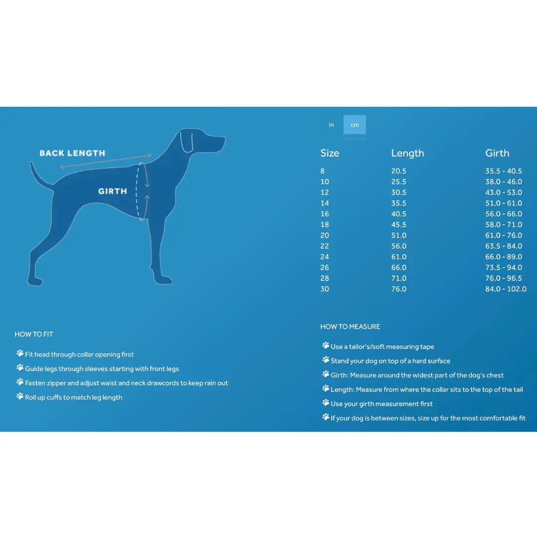 RC - Combinaison de pluie Repel pour chiens RC Pet