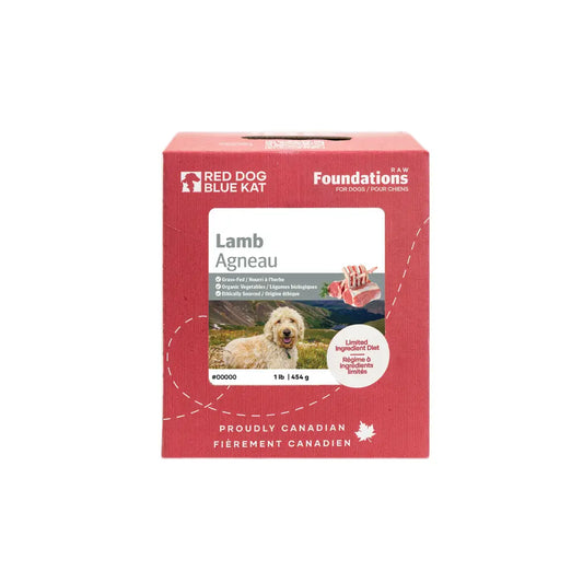RDBK Fondation Chien - Viande Mélangée 1lb (4x0.25lb) Red Dog Blue Kat
