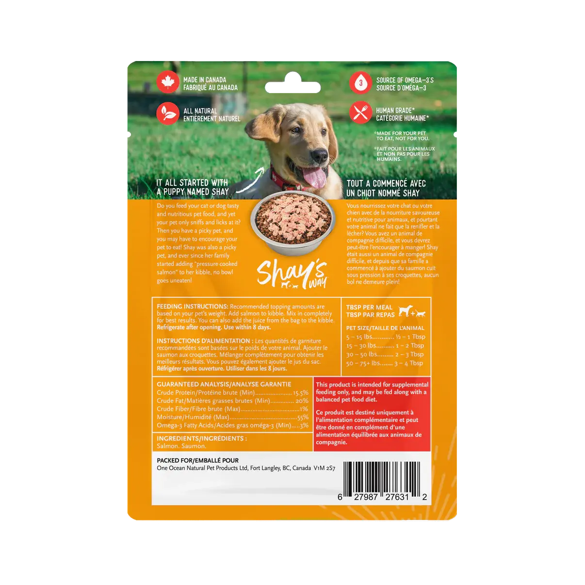 Shay's Way Topper - Différentes Saveurs - 4oz & 8oz Shay's Way