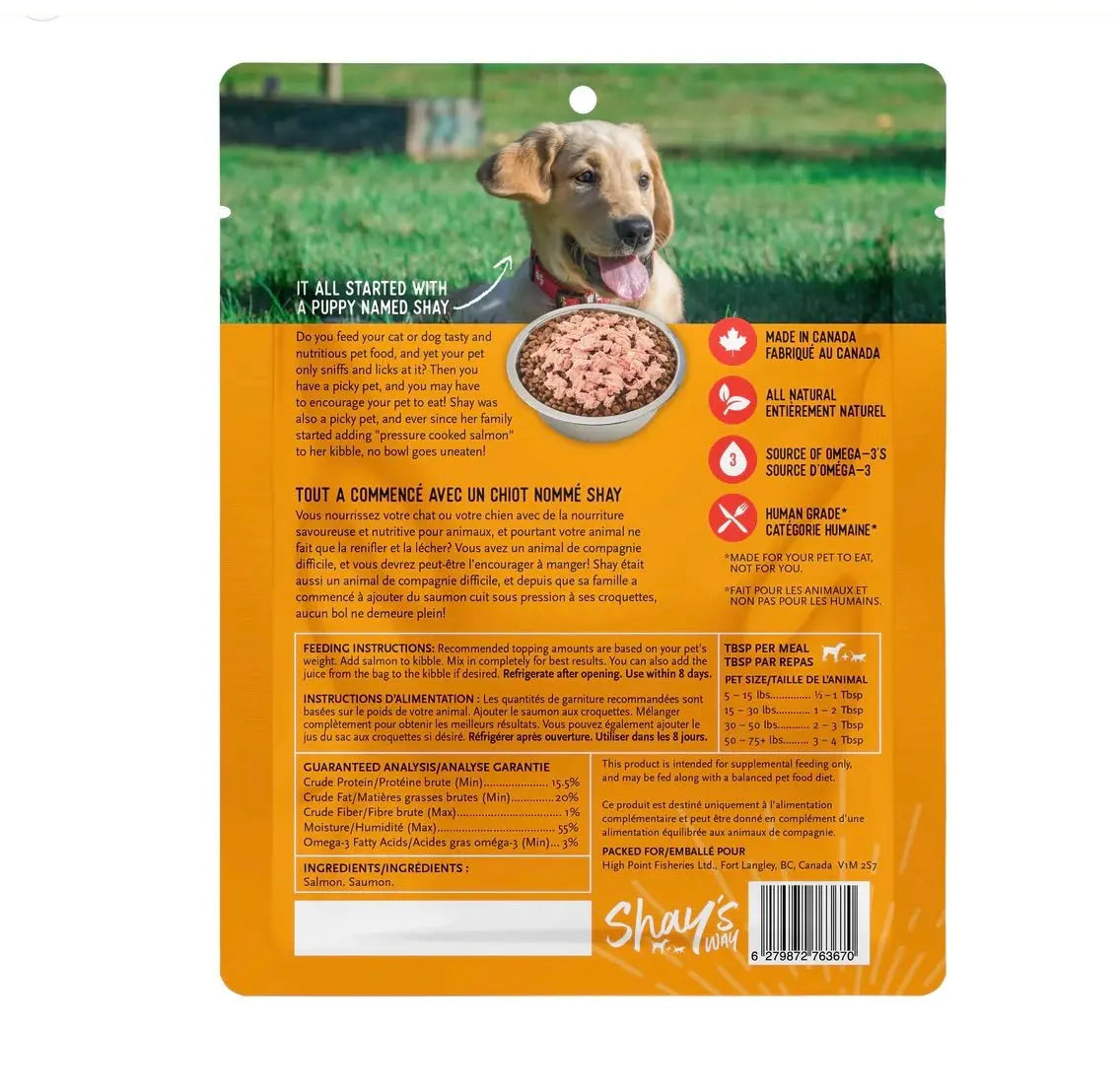 Shay's Way Topper - Différentes Saveurs - 4oz & 8oz Shay's Way