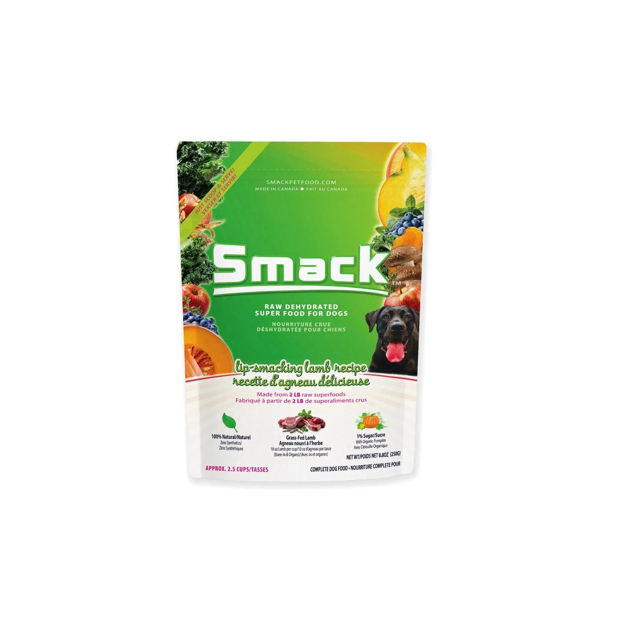 🇨🇦 Smack - Nourriture séché à l'air pour chien Smack Pet Food