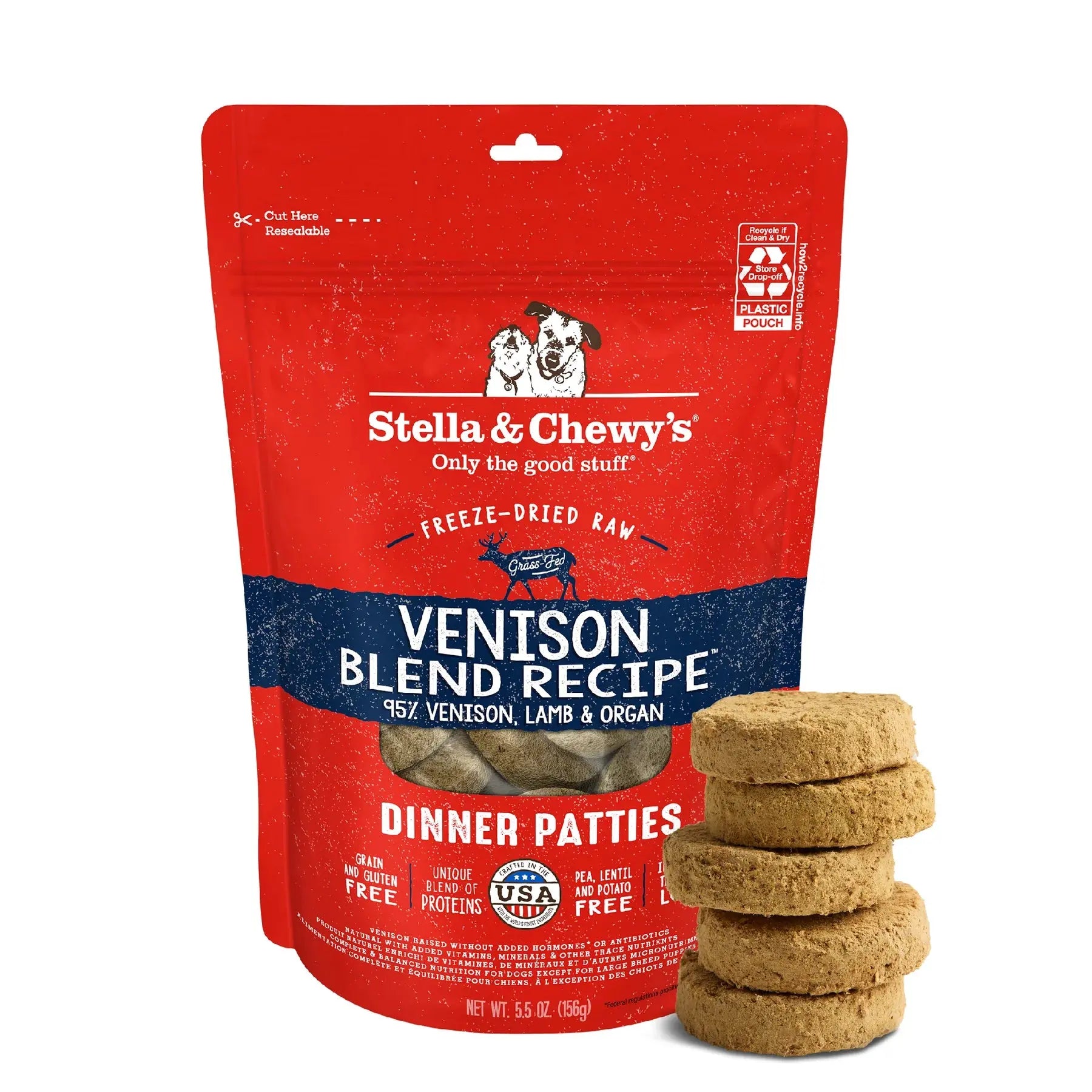 Stella & Chewy's - Dinner Patties Galettes Diner lyophilisées pour chien Stella & Chewy