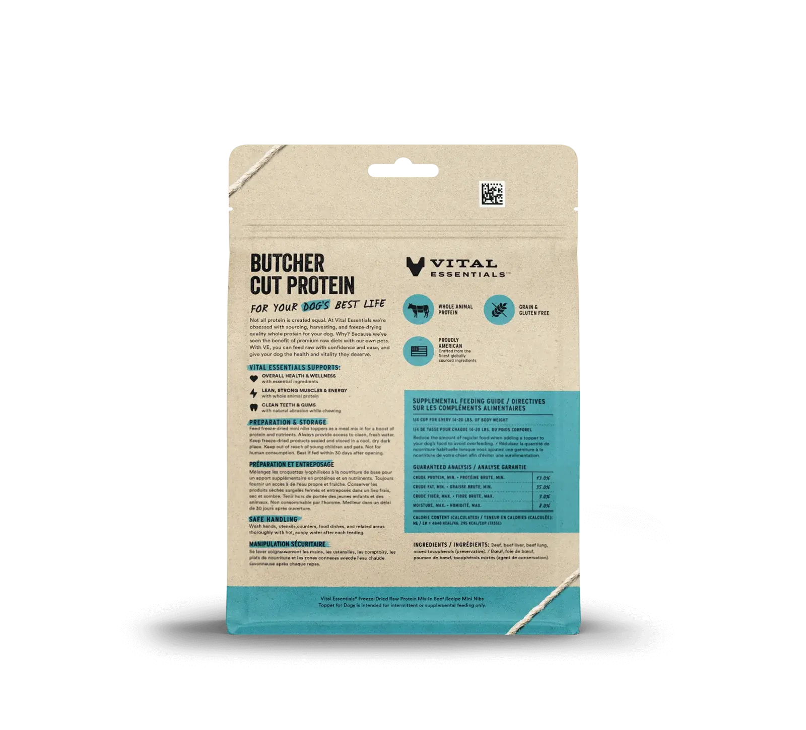 Vital Essentials - Garniture de Protéines au mélange de viandes diverses Vital Essentials