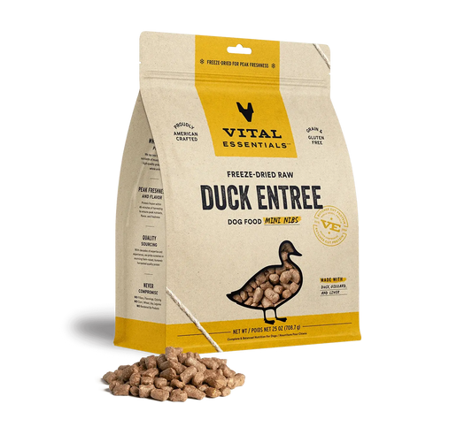 Vital Essentials - Mini-fibres crues lyophilisées de viande pour chien Vital Essentials