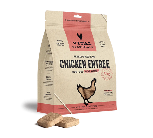 Vital Essentials - Mini galettes lyophilisées pour chien Vital Essentials