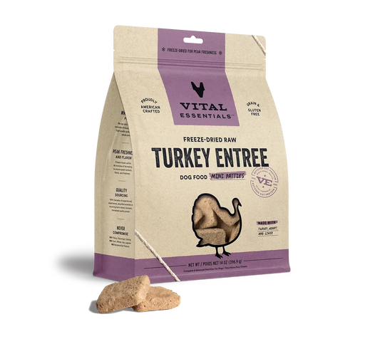 Vital Essentials - Mini galettes lyophilisées pour chien Vital Essentials