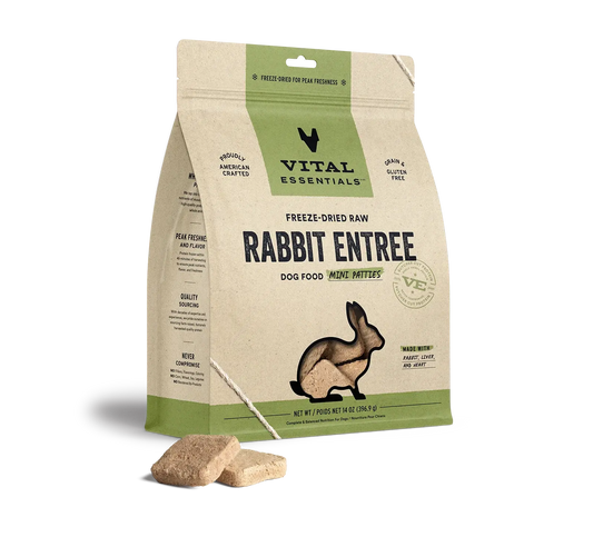 Vital Essentials - Mini galettes lyophilisées pour chien Vital Essentials