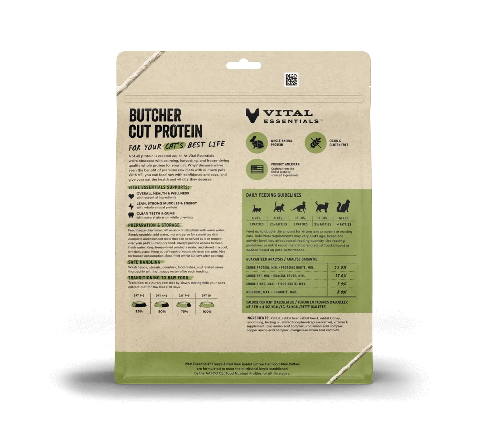 Vital Essentials - Mini galettes lyophilsées pour chat Vital Essentials