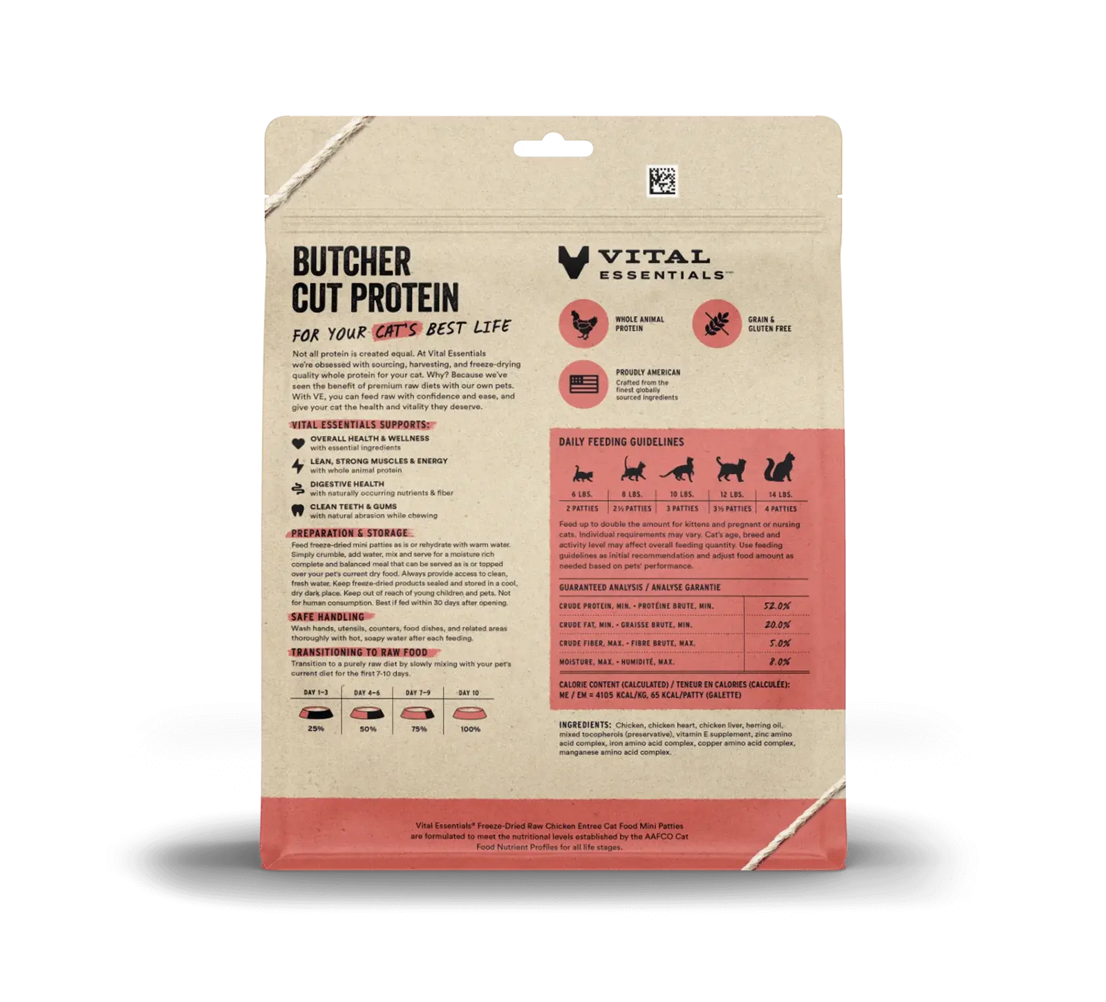 Vital Essentials - Mini galettes lyophilsées pour chat Vital Essentials