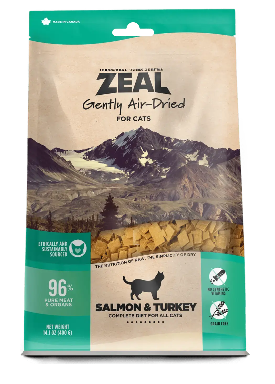Zeal - Chat - Recette de Saumon et Dinde 14oz Zeal