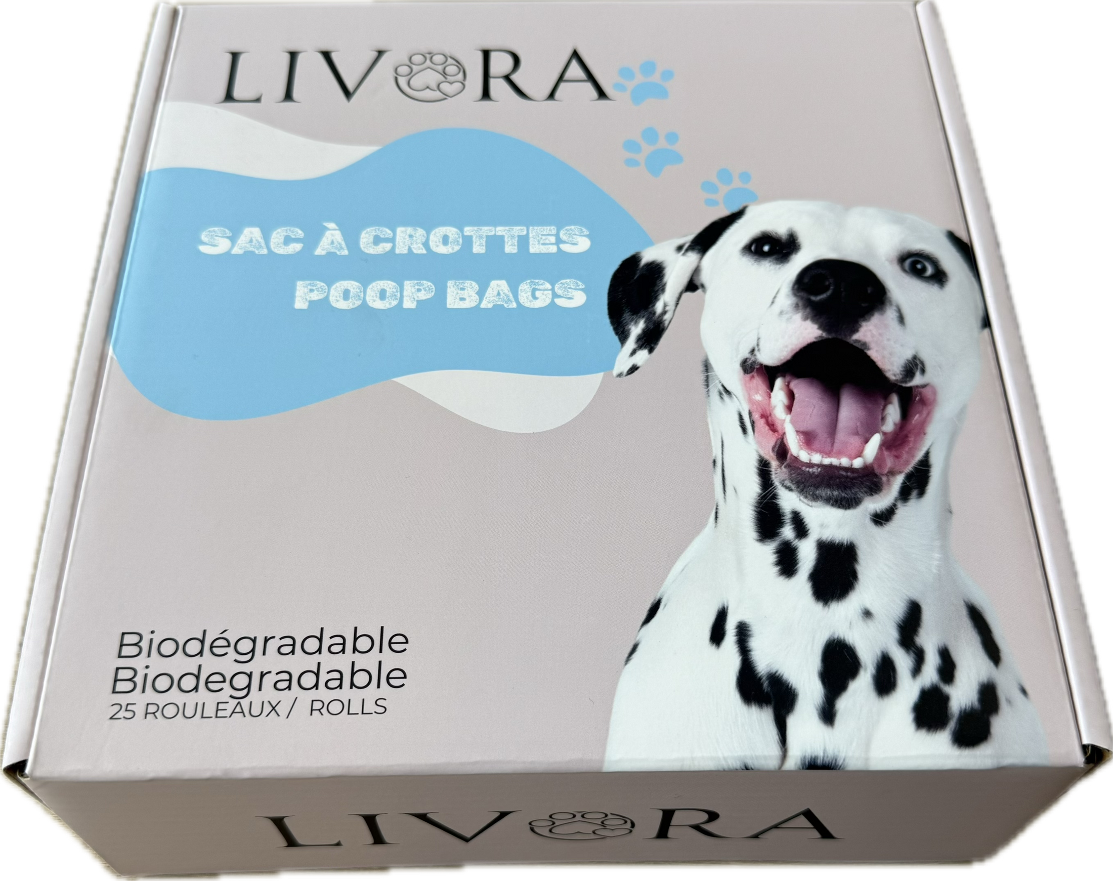 Livora - Sac de ramassage à crotte biodégradable pour chien Livora