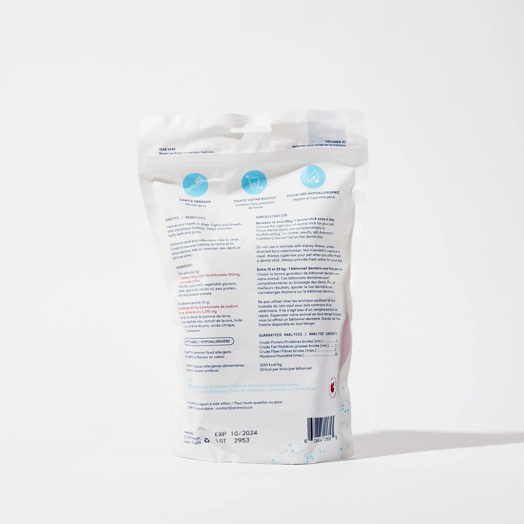Bâtonnets dentaires Moyen 10-25kg - Livora-Woouf 2.0