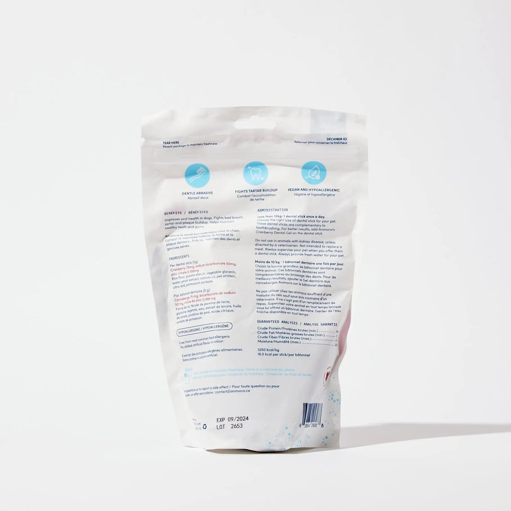 Bâtonnets dentaires Petit -10kg - Livora-Woouf 2.0