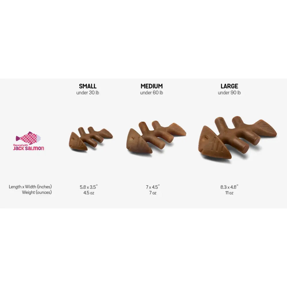 Benebone Fishbone - Jouet à mâcher pour chien de toutes tailles et petits chiens Benebone
