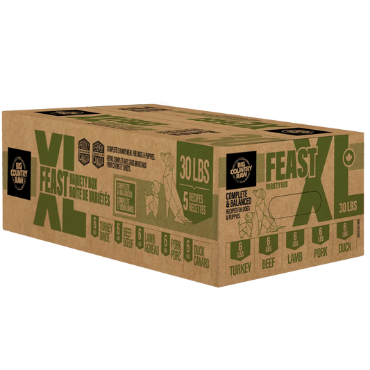 Big Country Raw - Boite XL nourriture crue pour chien 30lbs Big Country Raw