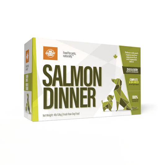 Big Country Raw Dinner - Assortiment de viandes pour chien 4x 1lb Big Country Raw