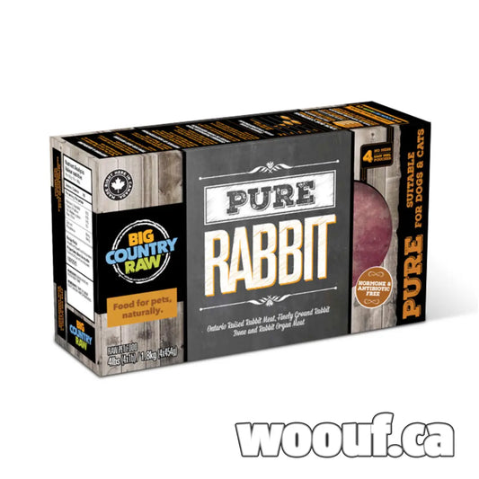Big Country Raw Pure - Viande Crue Assortie 4x 1lb pour chien Big Country Raw