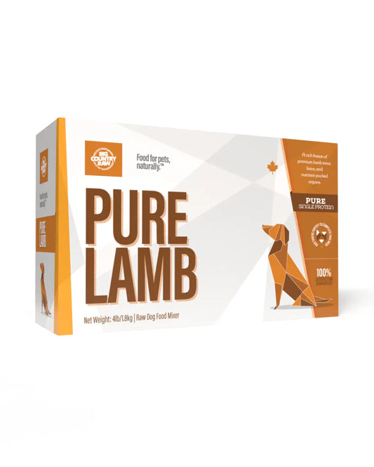 Big Country Raw Pure - Viande Crue Assortie pour chien 4x 1lb Big Country Raw